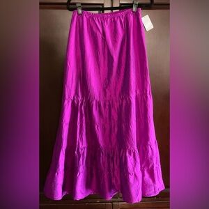 Vibrant Fuchsia Maxi Skirt